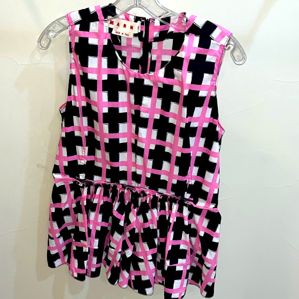 Marni sleeveless peplum top size 42/size 6